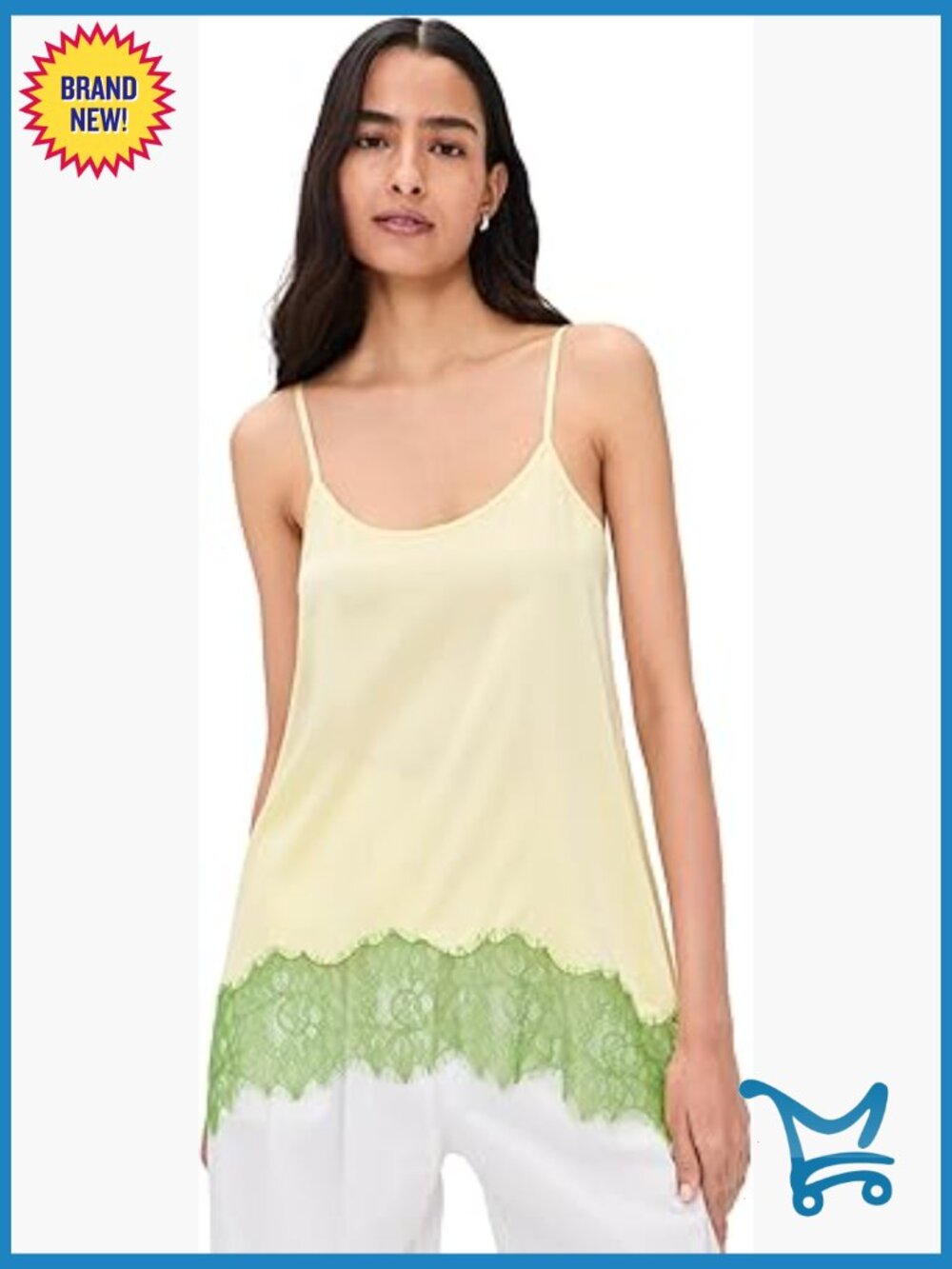 Silk camisole top scoop neck adjustable straps lightweight